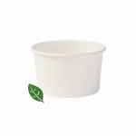 Eisbecher weiß 180ml Kraftpapier/PLA Ø8,5 x 5,0cm für Eisautomaten geeignet